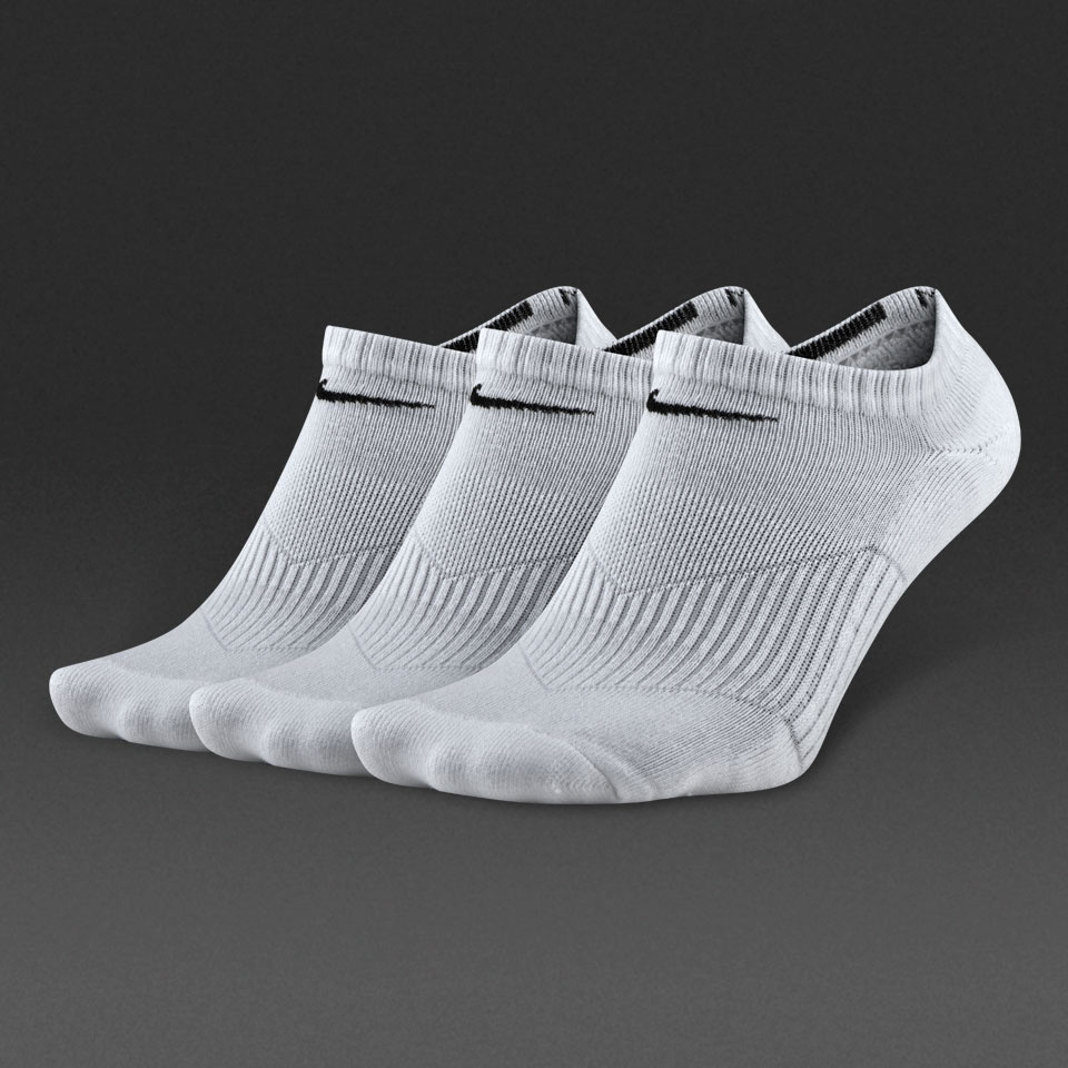 Nike 3 Pack Youths No-Show Socks White for Girls